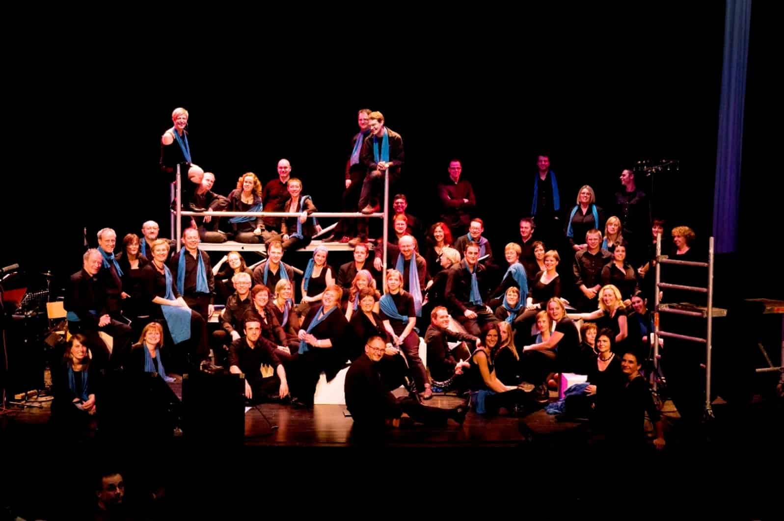 Het KMTO-koor in 2008 tijdens een groot concert in Aalter
